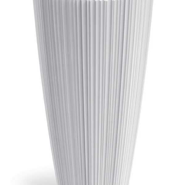 Plastový kvetináč OROS 39 cm biely matný