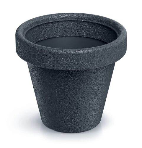 Plastový kvetináč originálny antracitový matný Plastový kvetináč originálny antracitový matný