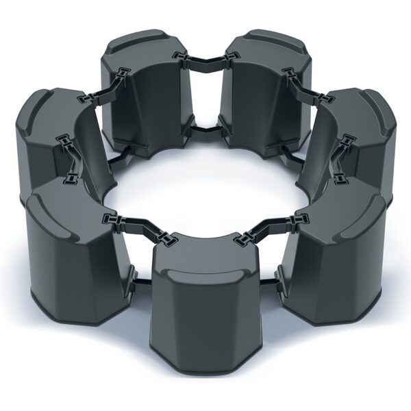 Podstavec pod sud na dažďovú vodu MODULAR BASEWAN SET II antracit