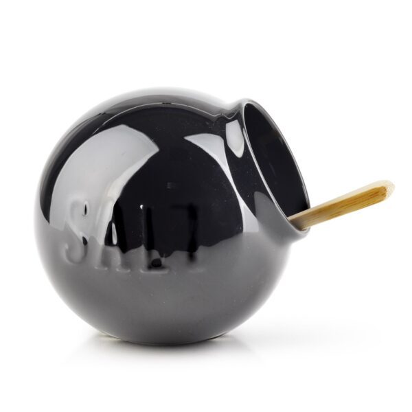 Porcelánová solnička MODERN LIFE čierna