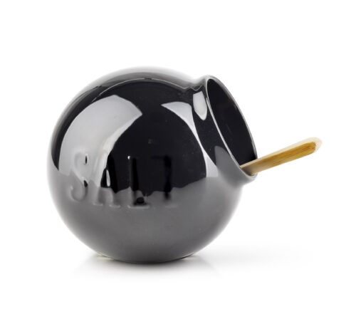 Porcelánová solnička MODERN LIFE čierna Porcelánová solnička MODERN LIFE čierna