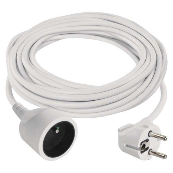 Predlžovací kábel s 1 zásuvkou 1 mm² SHARP 10 m biely