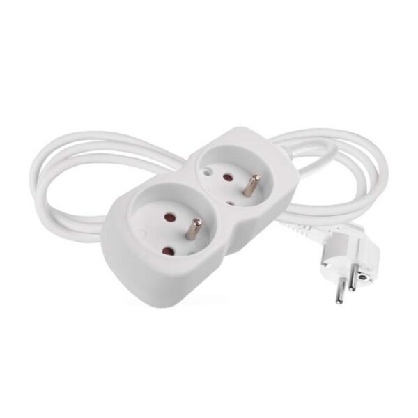 Predlžovací kábel s 2 zásuvkami 1 mm² MEZA 1