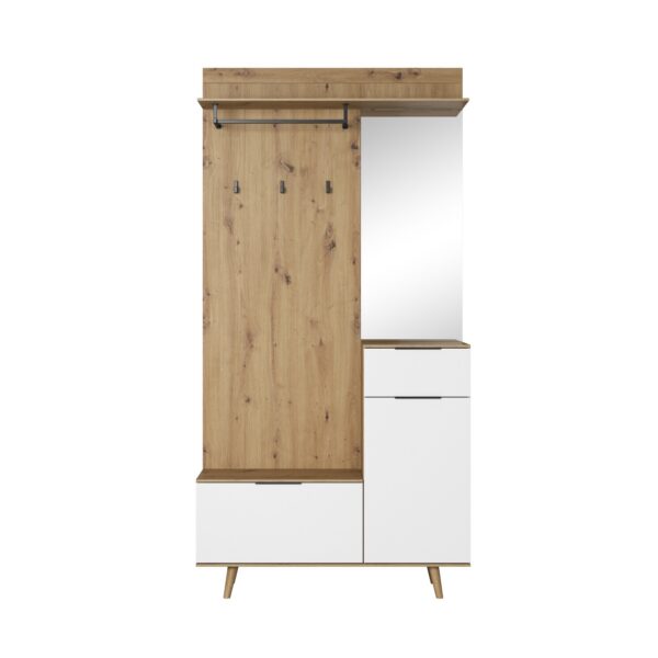Predsieňová stena Nordic A 100 cm dub Artisan/biela