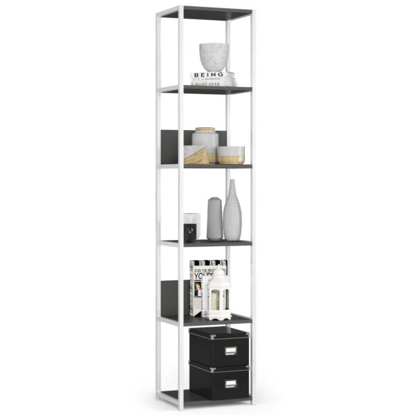 Regál LOFT 40 cm biely/šedý