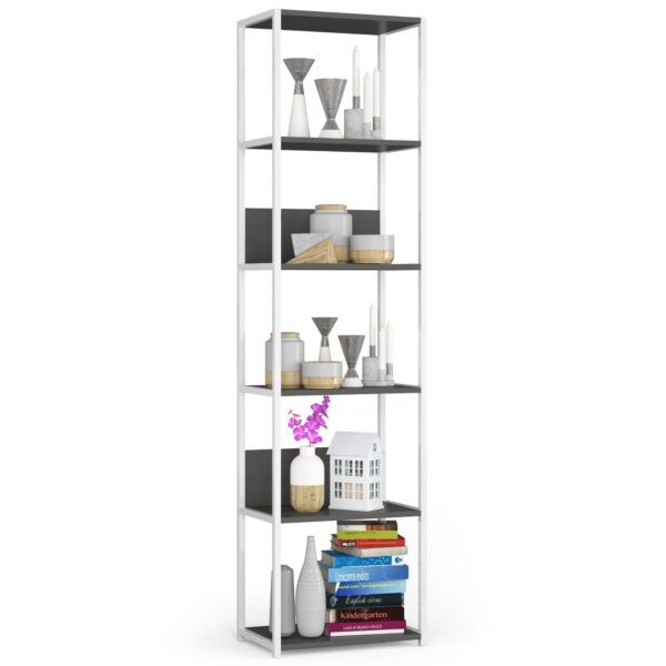 Regál LOFT 50 cm biely/šedý