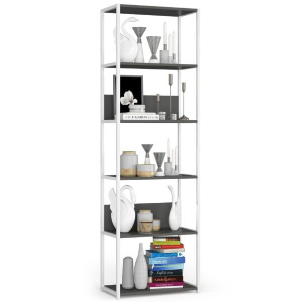 Regál LOFT 60 cm biely/šedý