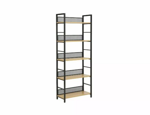 Regál Surový R5 154 cm dub prírodný/čierny Regál Surový R5 154 cm dub prírodný/čierny