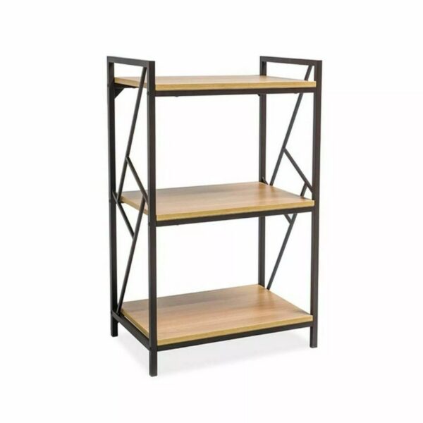 Regál Tablo 03 100 cm dub prírodný/čierny