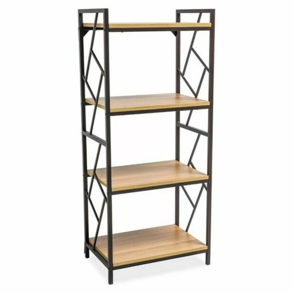 Regál Tablo 04 140 cm dub prírodný/čierny