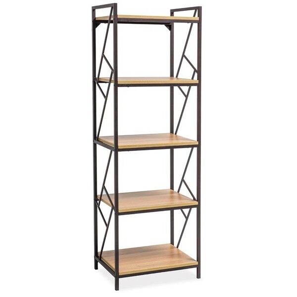 Regál Tablo 05 180 cm dub prírodný/čierny