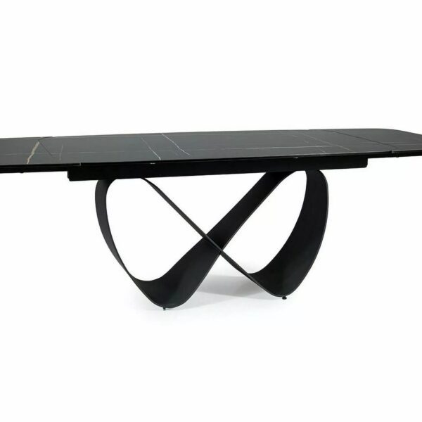 Rozkladací jedálenský stôl Infinity 160/240 cm čierny mat