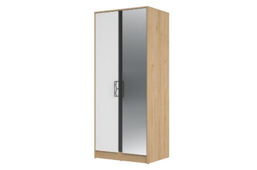Šatníková skriňa Moet 70 84 cm orech americký Jackson/biela/grafit Šatníková skriňa Moet 70 84 cm orech americký Jackson/biela/grafit