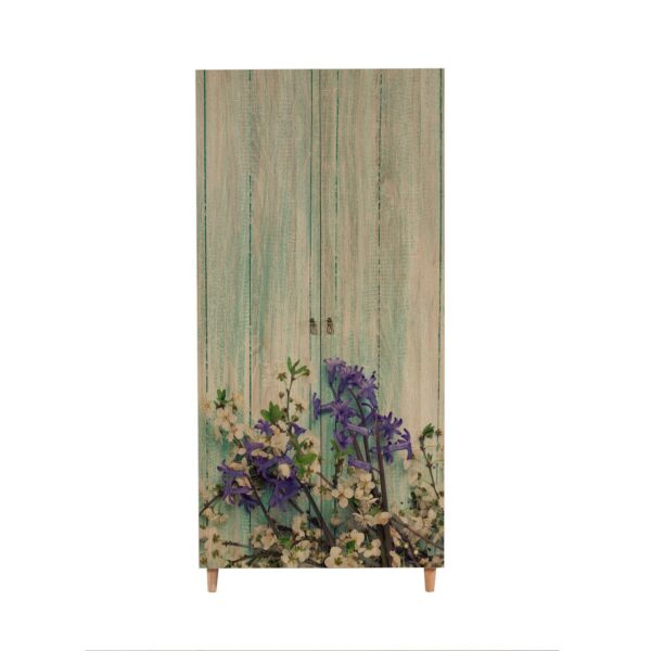 Šatníková skriňa Stil 90 cm dub sonoma/zelená