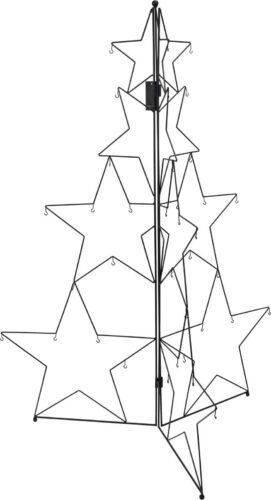 Skladací vianočný stromček Tressia 110 cm čierny Skladací vianočný stromček Tressia 110 cm čierny