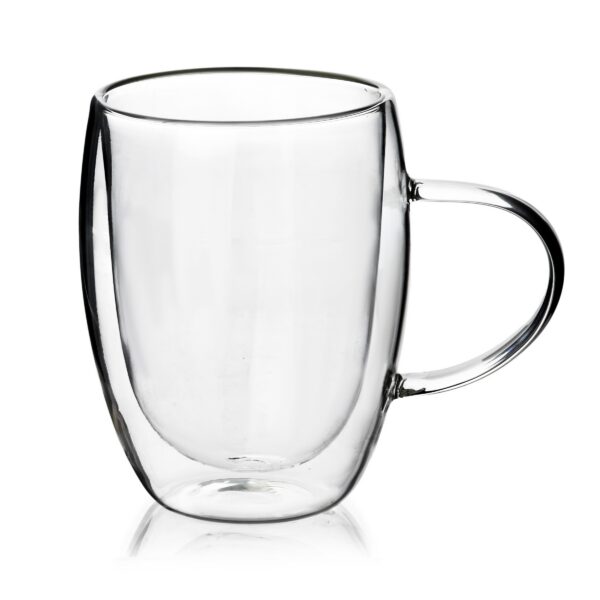 Sklenený hrnček PETER 380 ml číry