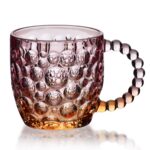Sklenený hrnček VINI PEARL 350 ml fialový/hnedý