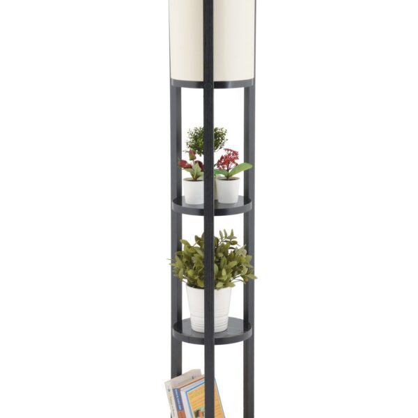 Stojacia lampa Nora II čierna