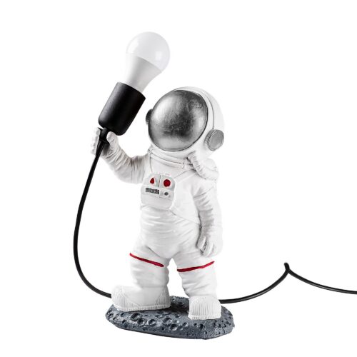 Stolná lampa Astronaut strieborná/biela Stolná lampa Astronaut strieborná/biela