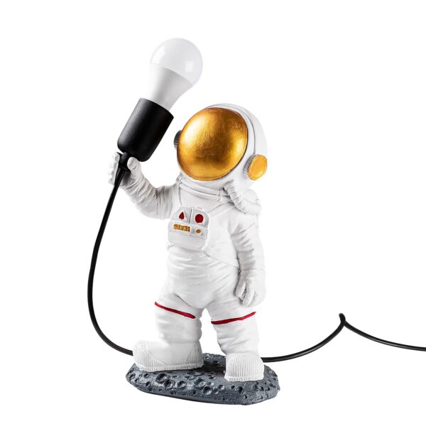 Stolná lampa Astronaut zlatá/biela