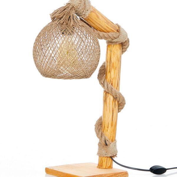 Stolná lampa Canata prírodný dub