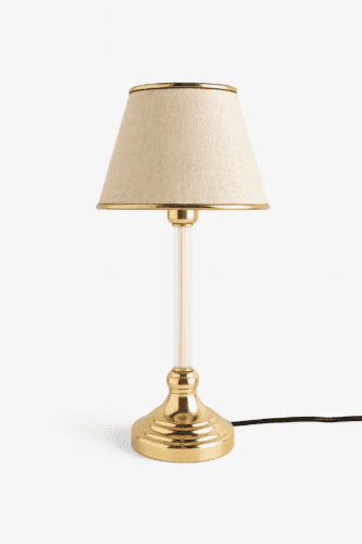 Stolná lampa Deni béžová/zlatá Stolná lampa Deni béžová/zlatá