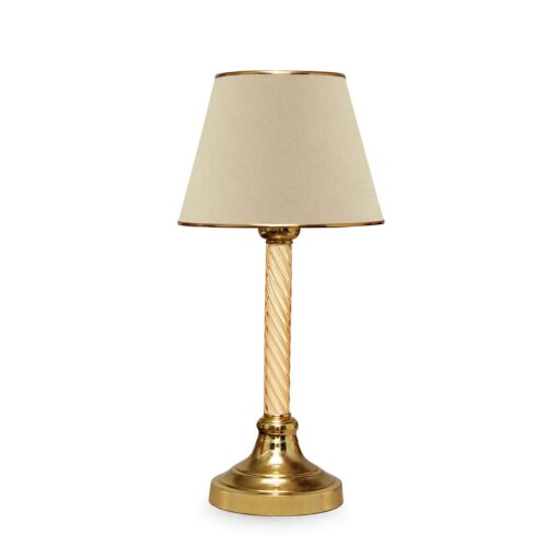 Stolná lampa Denis béžová/zlatá Stolná lampa Denis béžová/zlatá