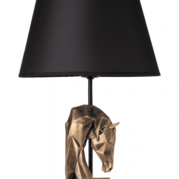 Stolná lampa Kone čierna/bronzová