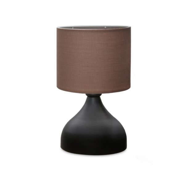 Stolná lampa Mija čierna/hnedá