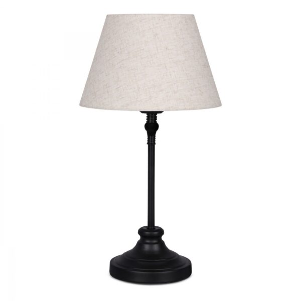 Stolná lampa Milos čierna/krémová