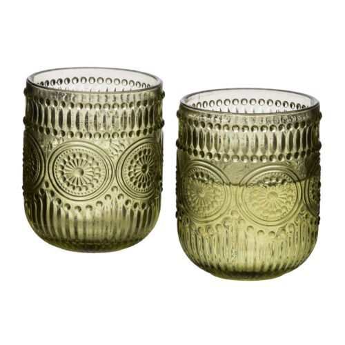 Súprava 4 ks pohárov ELISE 260 ml olivovo zelená Súprava 4 ks pohárov ELISE 260 ml olivovo zelená