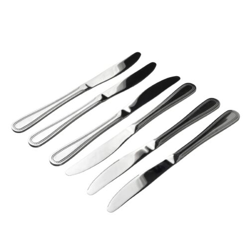 Súprava 6 ks príborových nožov CHAMILE 22 cm strieborná Súprava 6 ks príborových nožov CHAMILE 22 cm strieborná