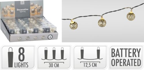 Svetelná LED reťaz Kennedy 30 cm teplá biela Svetelná LED reťaz Kennedy 30 cm teplá biela