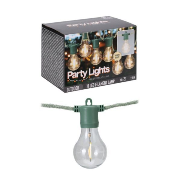 Svetelná LED reťaz Serava teplá biela
