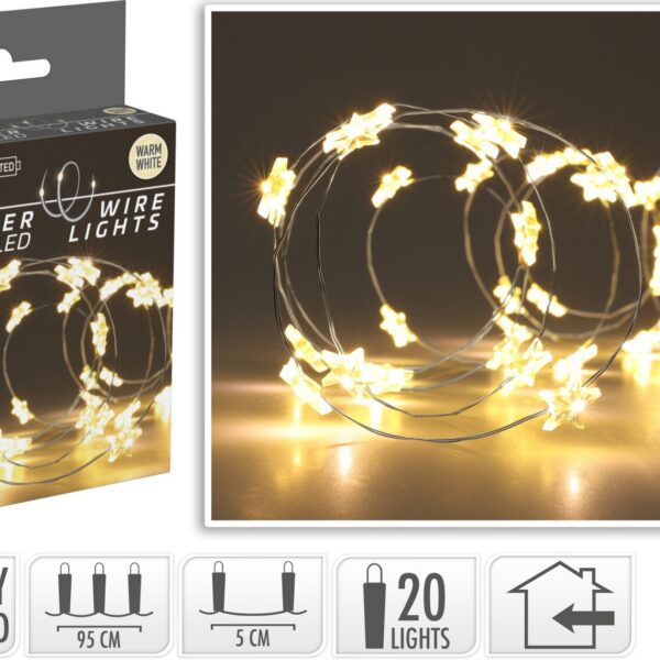 Svetelná LED reťaz Tobie 95 cm teplá biela