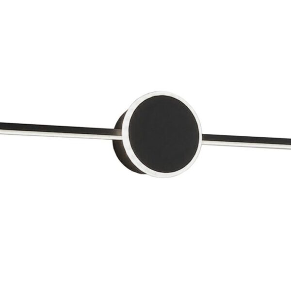 Svietidlo do kúpeľne s LED Round BLACK 80CM APP850-1W