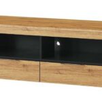 TV stolík Kama II 24 119 cm dub Camargue/čierny