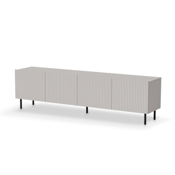 TV stolík Paxos 200 cm kašmír/čierny