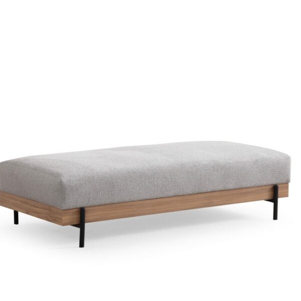 Taburet ETI 158 cm sivý/dub prírodný
