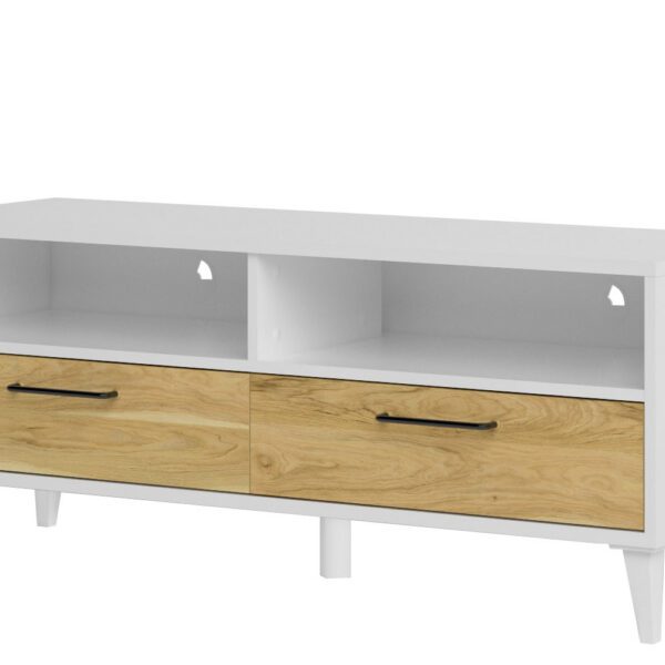 Televízny stolík Barris 24 120 cm orech americký/biely