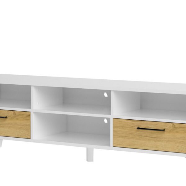 Televízny stolík Barris 25 160 cm orech americký/biely