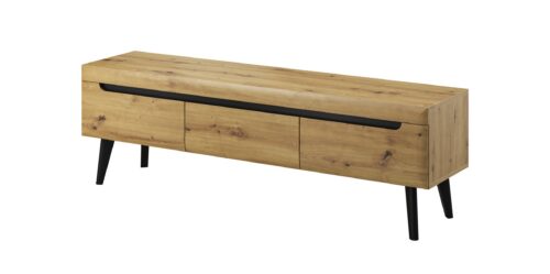Televízny stolík Nordi 160 cm čierna/orech remeselný Televízny stolík Nordi 160 cm čierna/orech remeselný