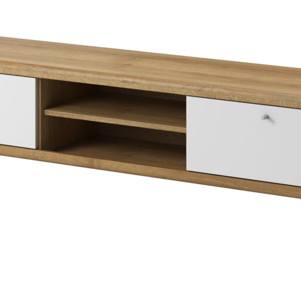 Televízny stolík Primo 160 cm dub Riviéra/biely