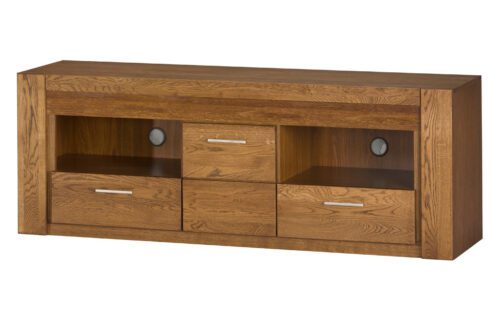 Televízny stolík Velvet II 25 161 cm z masívu s LED osvetlením dub Rustikal Televízny stolík Velvet II 25 161 cm z masívu s LED osvetlením dub Rustikal