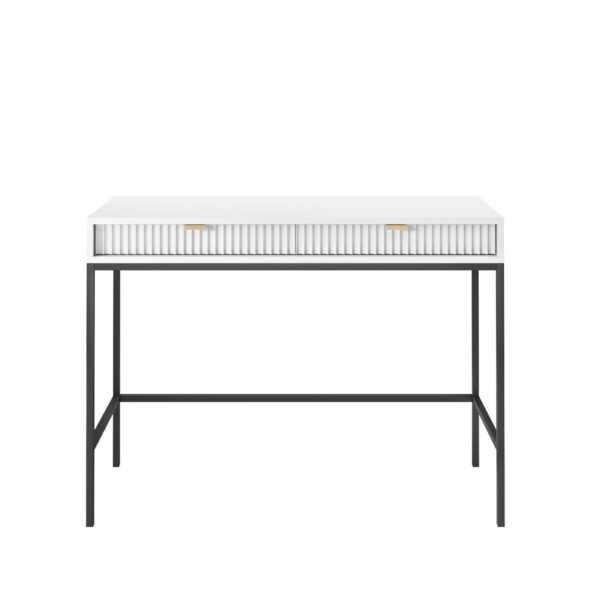 Toaletný stolík Nova 104 cm biely/čierny