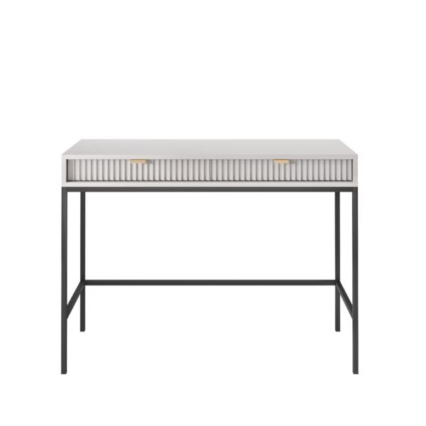 Toaletný stolík Nova 104 cm sivý/čierny