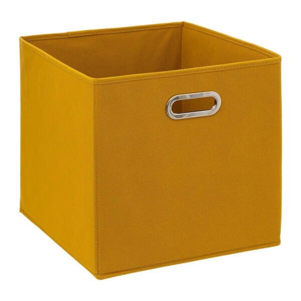 Úložný box Textília 31x31 cm horčicovo žltý