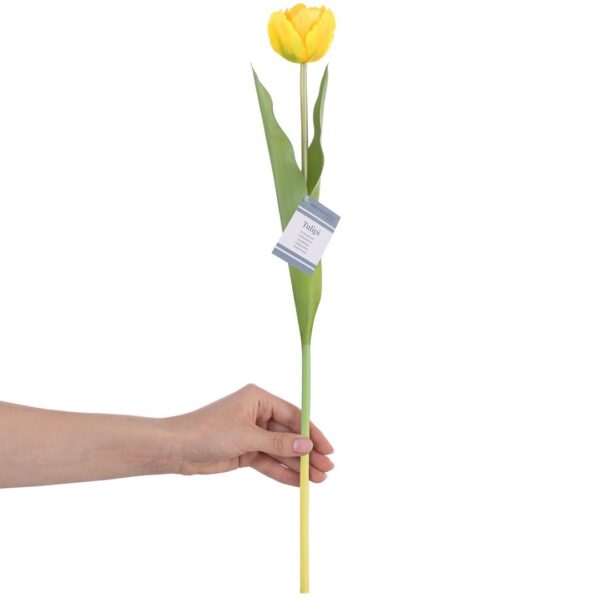 Umelá kvetina Tulipán žltá