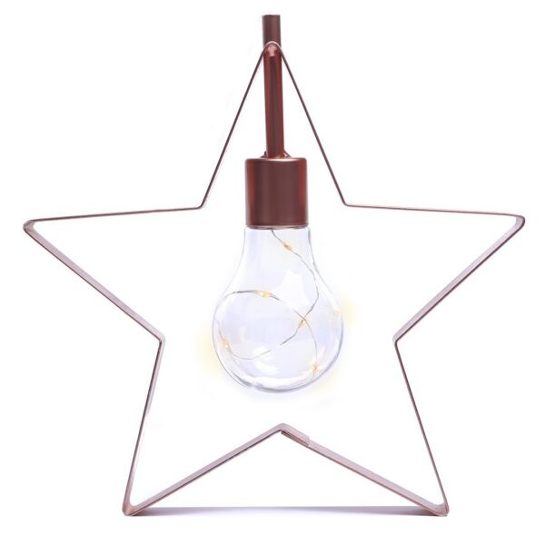 Vianočná LED lampa STAR červená