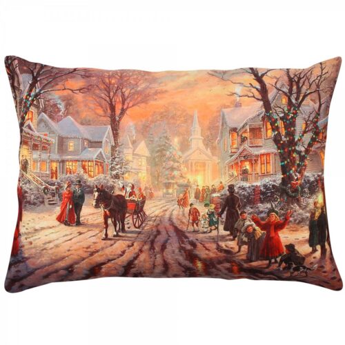 Vianočný dekoračný vankúš STARLIT 33x48 cm červený Vianočný dekoračný vankúš STARLIT 33x48 cm červený